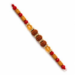 Rudraksha and Tulsi Rakhi