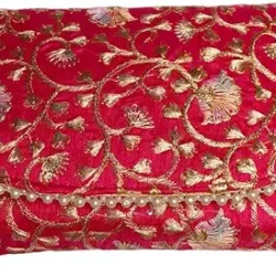 Pearl Embroidered Clutch Purse