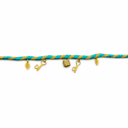 Green Lock and Key Rakhi
