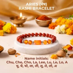 Aries Zodiac (Mesh Rashi) Gems Bracelet with Certificate