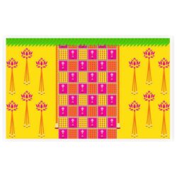 Yellow Lotus Haldi Backdrop Design 19 |
