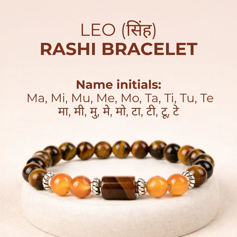 Scorpio Zodiac (Vrishik Rashi) Gems Bracelet with Certificate