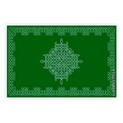 Green Kolam Rangoli Backdrop | Design 4