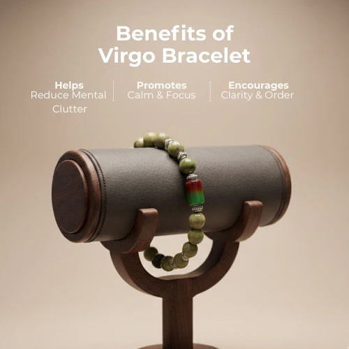 Virgo Zodiac (Kanya Rashi) Gems Bracelet with Certificate - Image 2