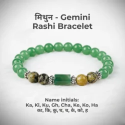 Gemini Zodiac Mithun Rashi Gems Bracelet with Certificate