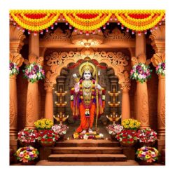 Lord Ram Temple Backdrop Design 29 |