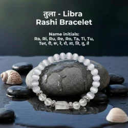 Libra Zodiac (Tula Rashi) Gems Bracelet with Certificate