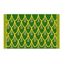 Green Marigold Garland Backdrop Design 31 |