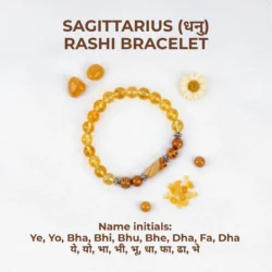 Sagittarius Zodiac (Dhanu Rashi) Gems Bracelet with Certificate