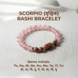 Scorpio Zodiac (Vrishik Rashi) Gems Bracelet with Certificate