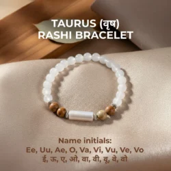 Taurus Zodiac (Vrishabh Rashi) Gems Bracelet with Certificate