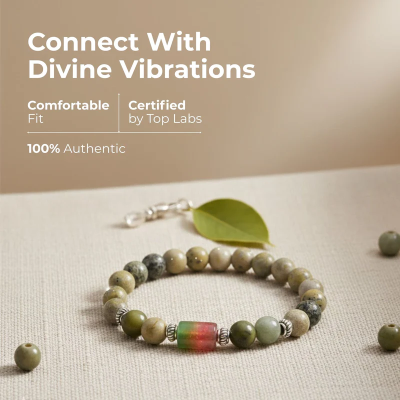Virgo Zodiac (Kanya Rashi) Gems Bracelet with Certificate - Image 4
