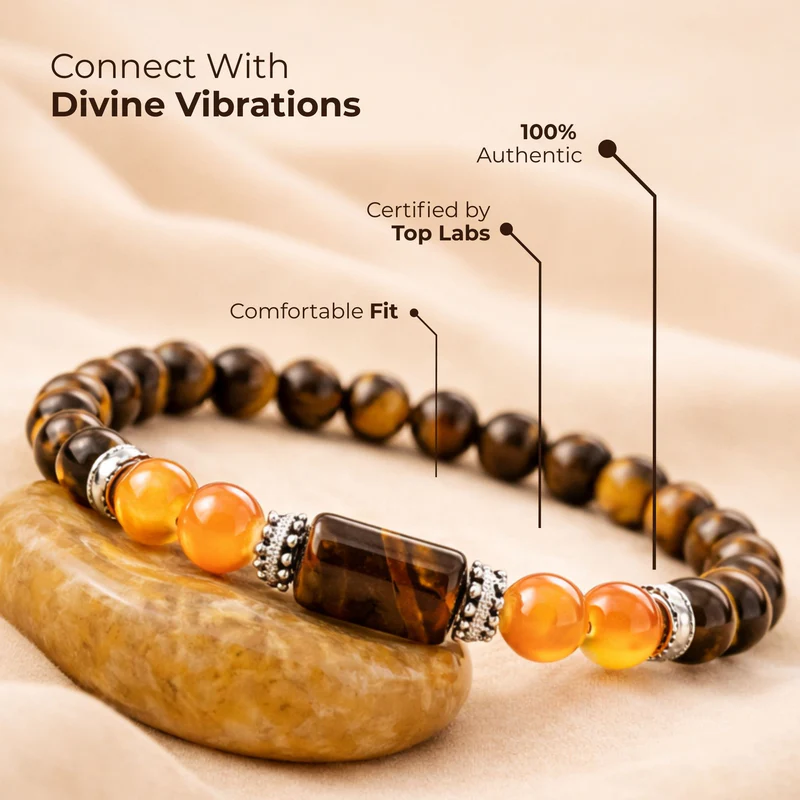 Scorpio Zodiac (Vrishik Rashi) Gems Bracelet with Certificate - Image 3