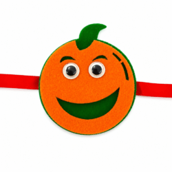 Cute Orange Fruit Kids Rakhi