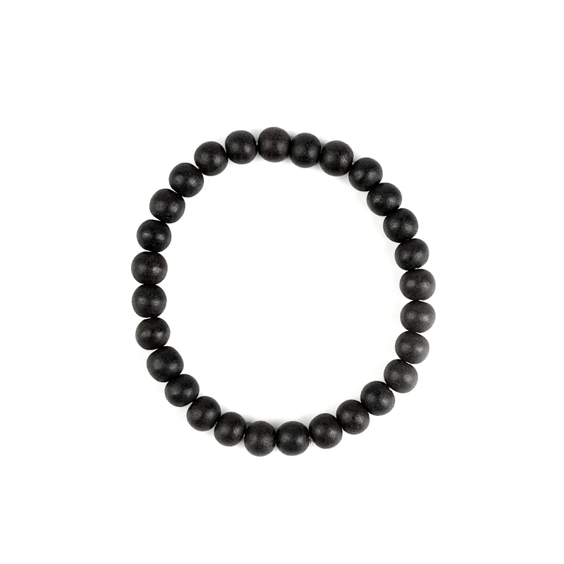 Ebony Karungali Bracelet with Certificate Naturally Wooden Beads - Image 2