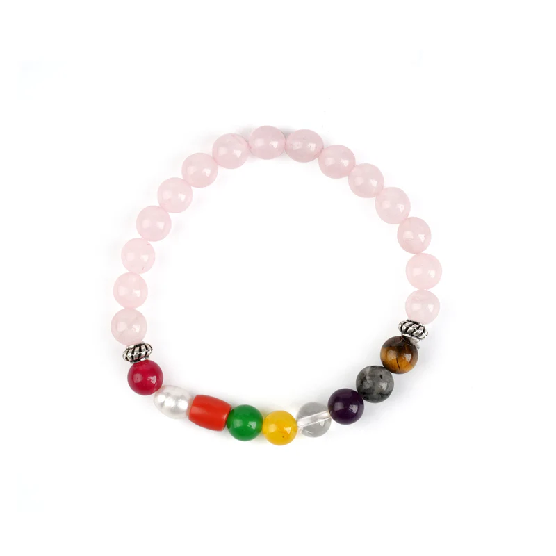 Navratan Rose Quartz Bracelet with Certificate - Image 2
