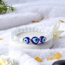 White Evil Eye Bracelet with Certificate