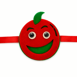 Cute Red Apple Kids Rakhi