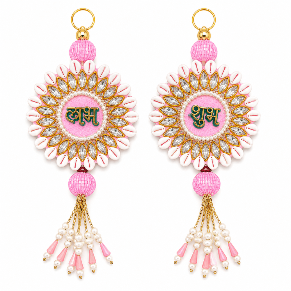 Baby Pink Kori Shubh Labh Design 16
