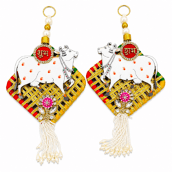 Yellow Sacred Cow Shubh Labh Design 15