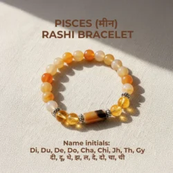 Pisces Zodiac (Meen Rashi) Gems Bracelet with Certificate
