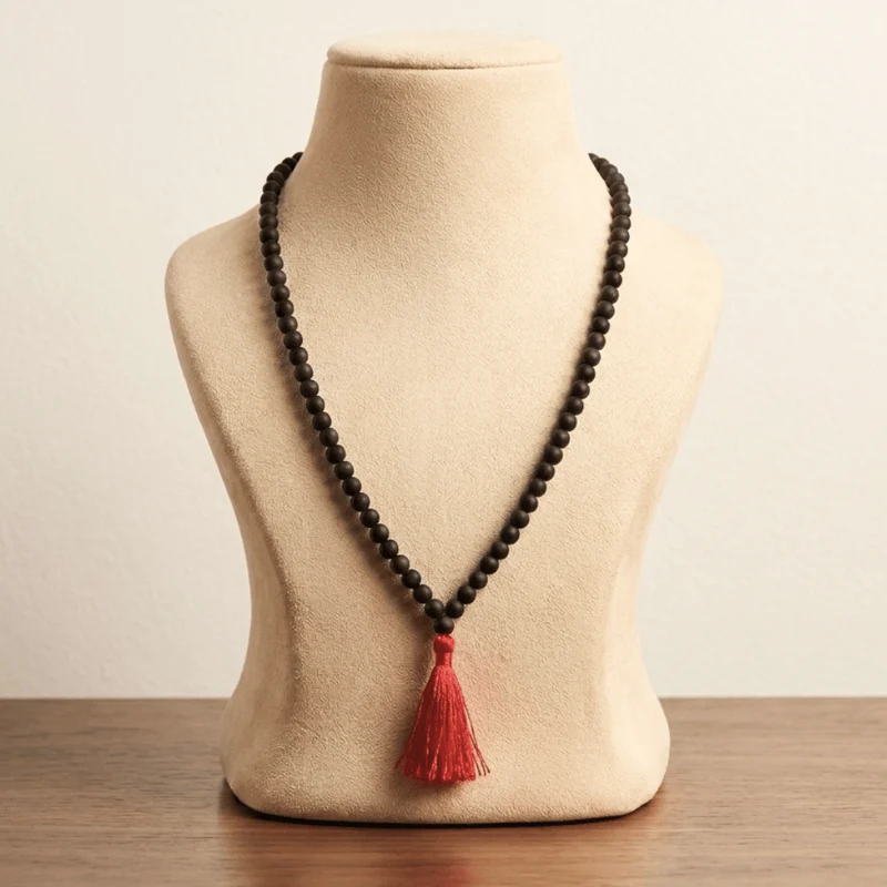 Ebony Karungali Mala 6–7 MM with Certificate - Image 2