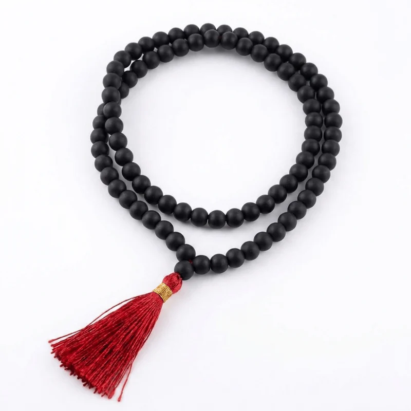 Ebony Karungali Mala 6–7 MM with Certificate - Image 6