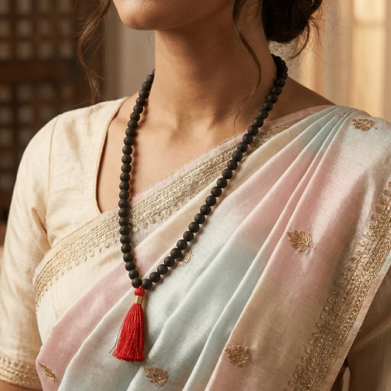 Ebony Karungali Mala 6–7 MM with Certificate - Image 5