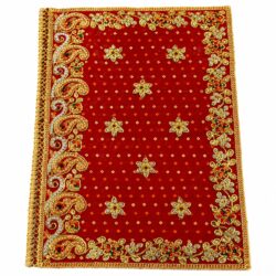 Radha Rani Mataji Chunri / Chundadi-Red Bandhani (14 x 20 Inch)