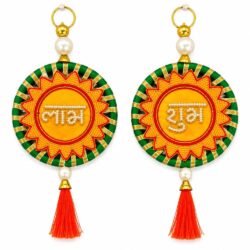 Yellow Green Pearl Shubh Labh  Design 30