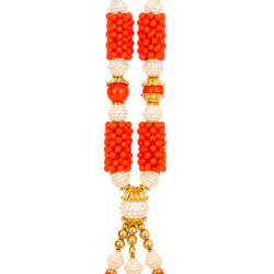 Orange Pearl Deity Shringar Mala