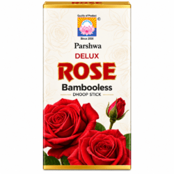 Parshwa Delux Rose Bambooless Dhoop Sticks – Rose Fragrance