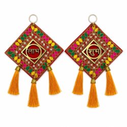 Handcrafted Shubh Labh Wall Hanging Pair